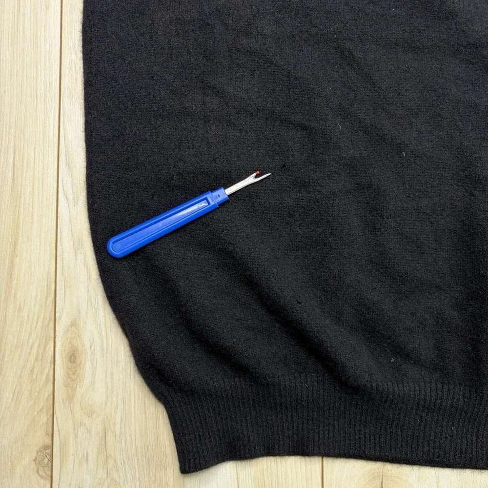 John W. Nordstrom Cashmere 1/4 Zip Knit Sweater Mens Sz Medium Lot Of 2